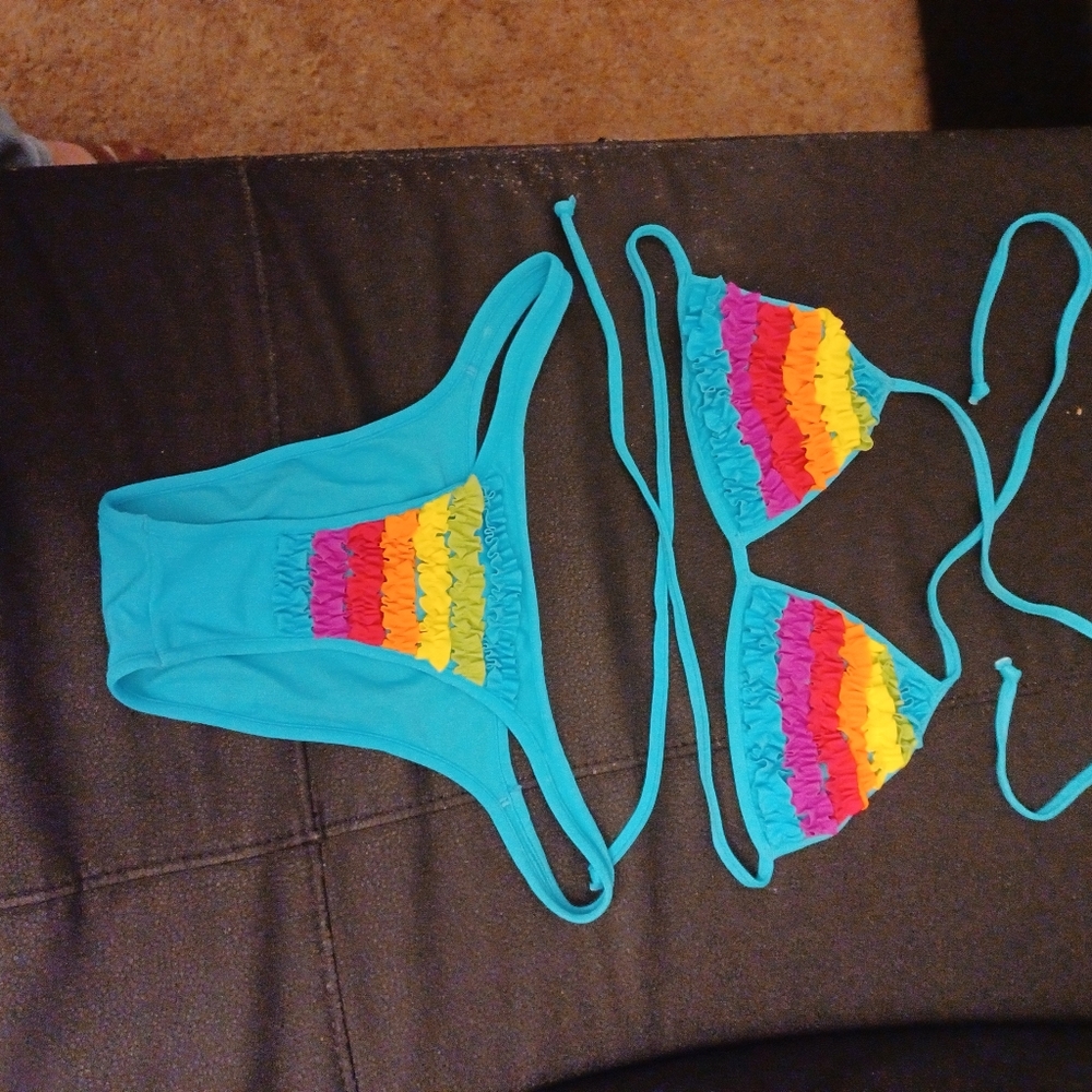 VICTORIAS SECRET COLORFUL BIKINI SIZE S